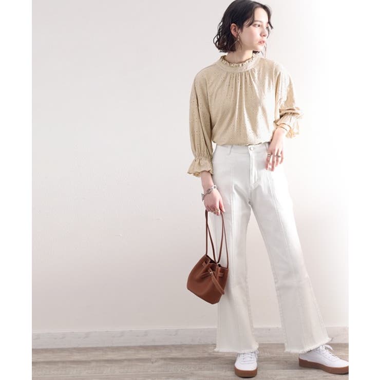 週末お値下げ ★sea new york フリル　エンブロイダリー　ブラウス 週末お値下げ ☆sea new york フリル エンブロイダリー ブラウス