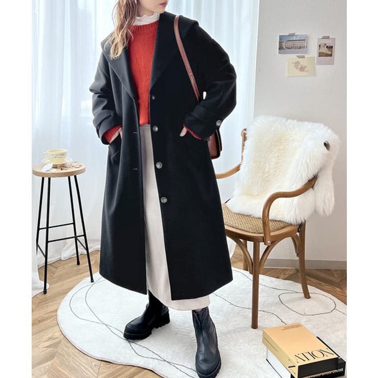 nae Standard Wool Coat greige -7cm丈