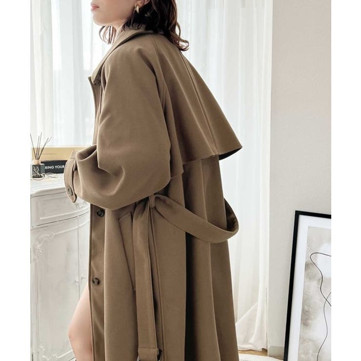 360度上品魅せ。2wayスタンドカラーボリュームスリーブニットモッサトレンチコ… | Classical Elf  | 詳細画像31 