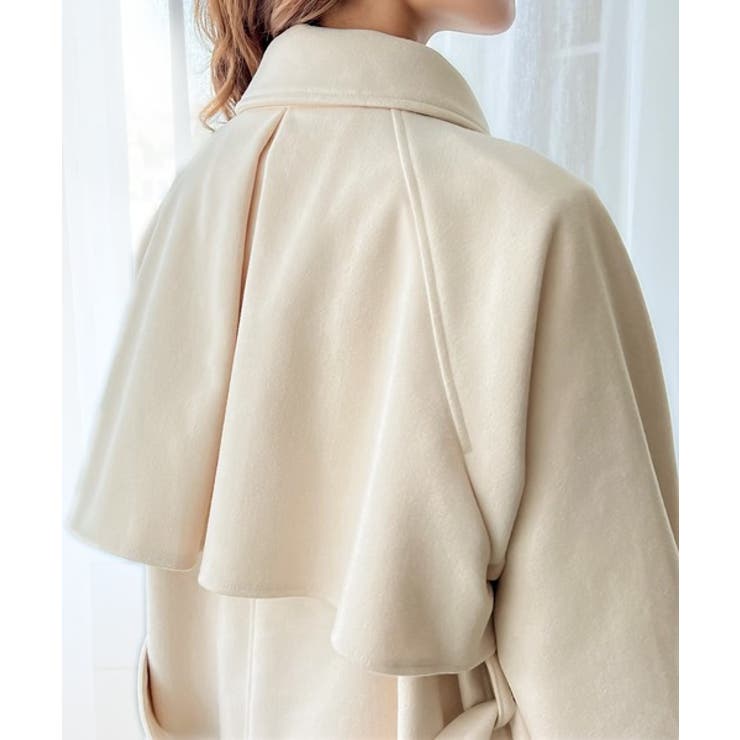 360度上品魅せ。2wayスタンドカラーボリュームスリーブニットモッサトレンチコ… | Classical Elf  | 詳細画像34 