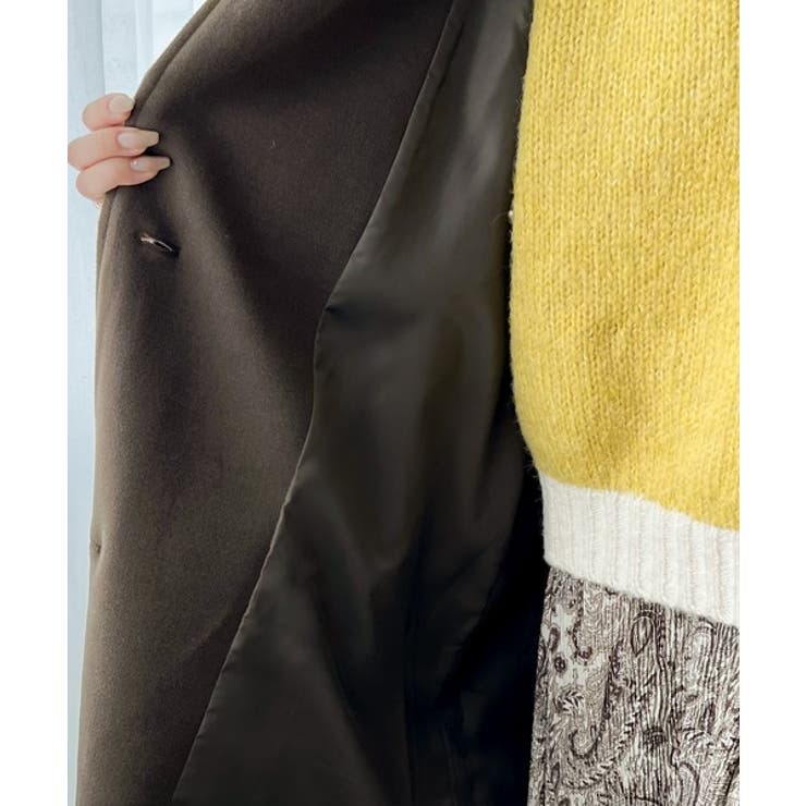 360度上品魅せ。2wayスタンドカラーボリュームスリーブニットモッサトレンチコ… | Classical Elf  | 詳細画像40 