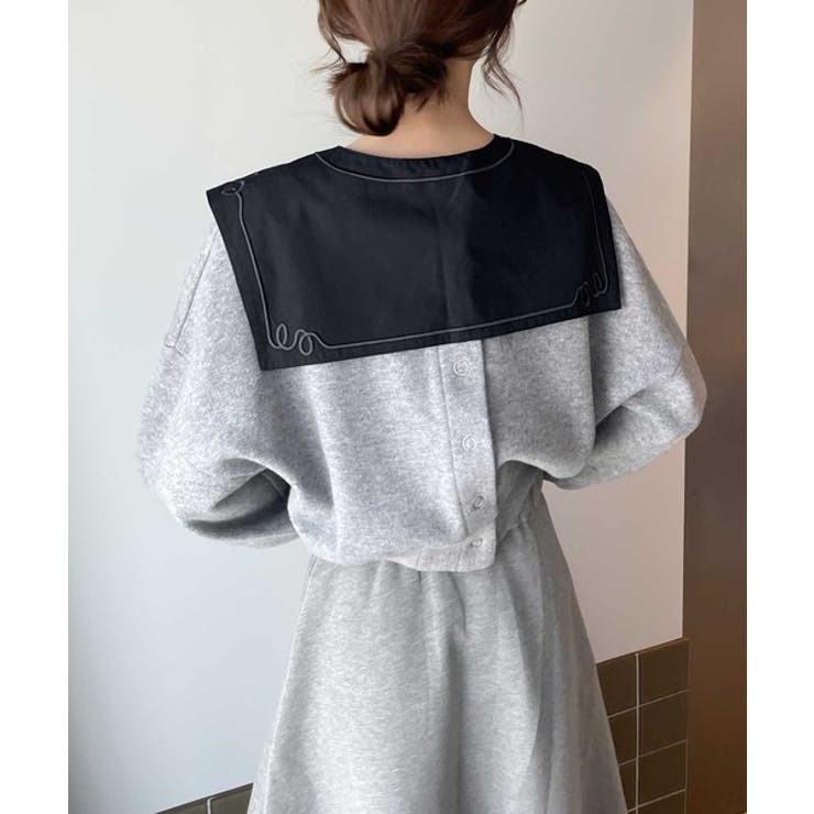 新品横振り刺繍ビッグ襟スタンドカラーウールコートジャケットブラックホワイト付け襟 7d78863671aa0f9d69a349ab6f8962