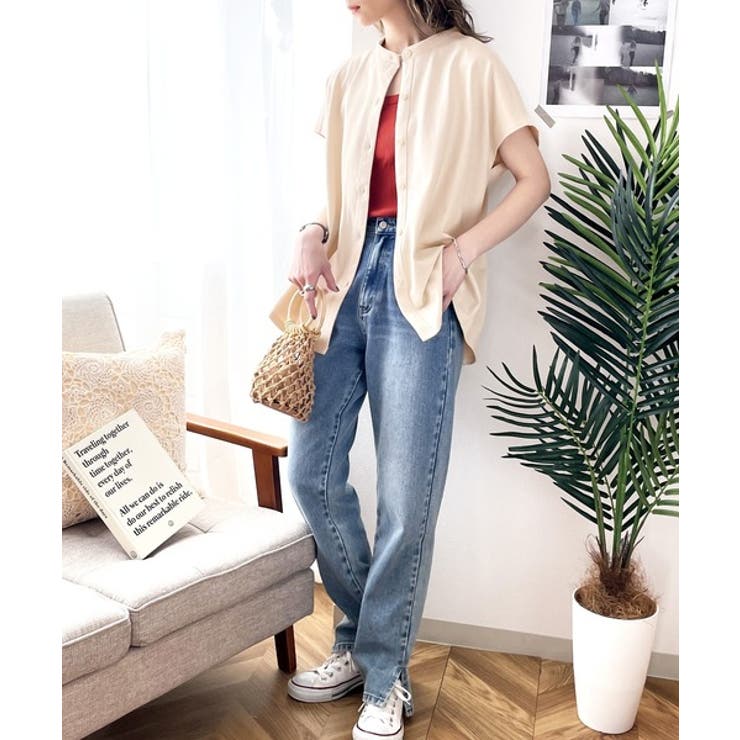 シャツ見えするのにシワになりにくい！綿100％。しっかり生地のバンドカラーカット… | Classical Elf  | 詳細画像15 