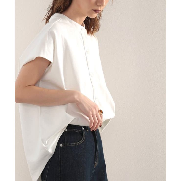 シャツ見えするのにシワになりにくい！綿100％。しっかり生地のバンドカラーカット… | Classical Elf  | 詳細画像21 
