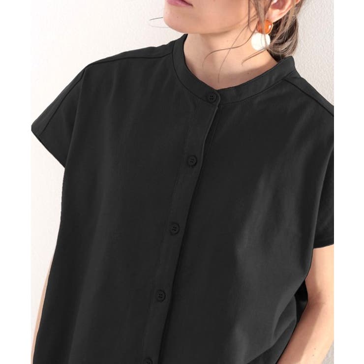 シャツ見えするのにシワになりにくい！綿100％。しっかり生地のバンドカラーカット… | Classical Elf  | 詳細画像22 
