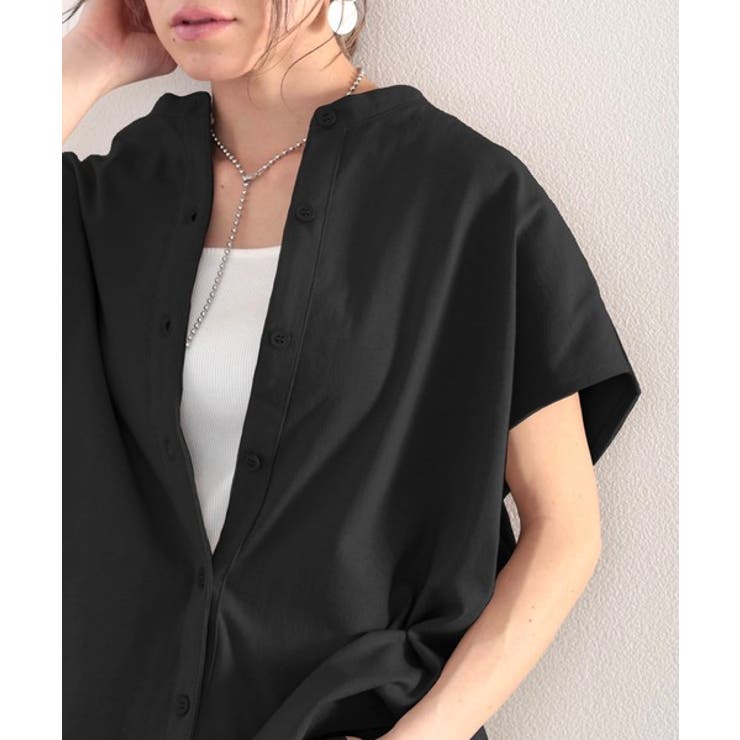 シャツ見えするのにシワになりにくい！綿100％。しっかり生地のバンドカラーカット… | Classical Elf  | 詳細画像25 