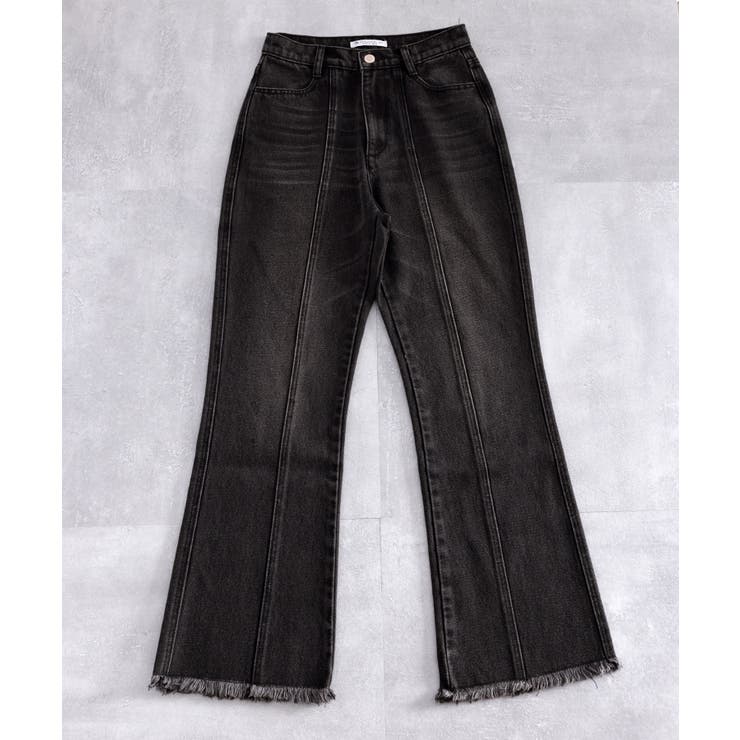 最旬美脚デニム。裾フリンジセミフレアデニムパンツ | Classical Elf  | 詳細画像53 