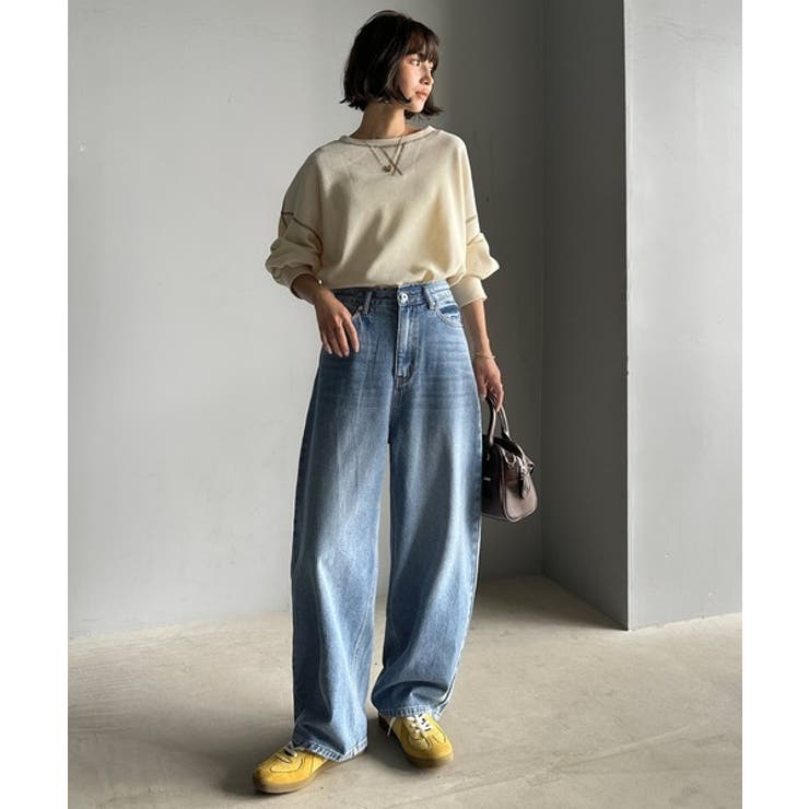 こなれ感抜群の1本。ゆったりシルエットカーブデニムエッグパンツ | Classical Elf  | 詳細画像13 