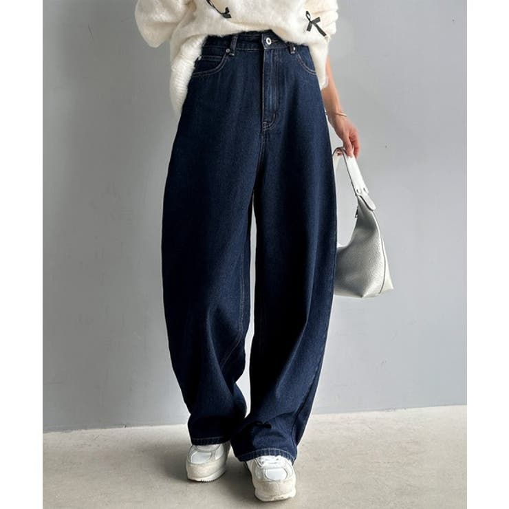 こなれ感抜群の1本。ゆったりシルエットカーブデニムエッグパンツ | Classical Elf  | 詳細画像20 