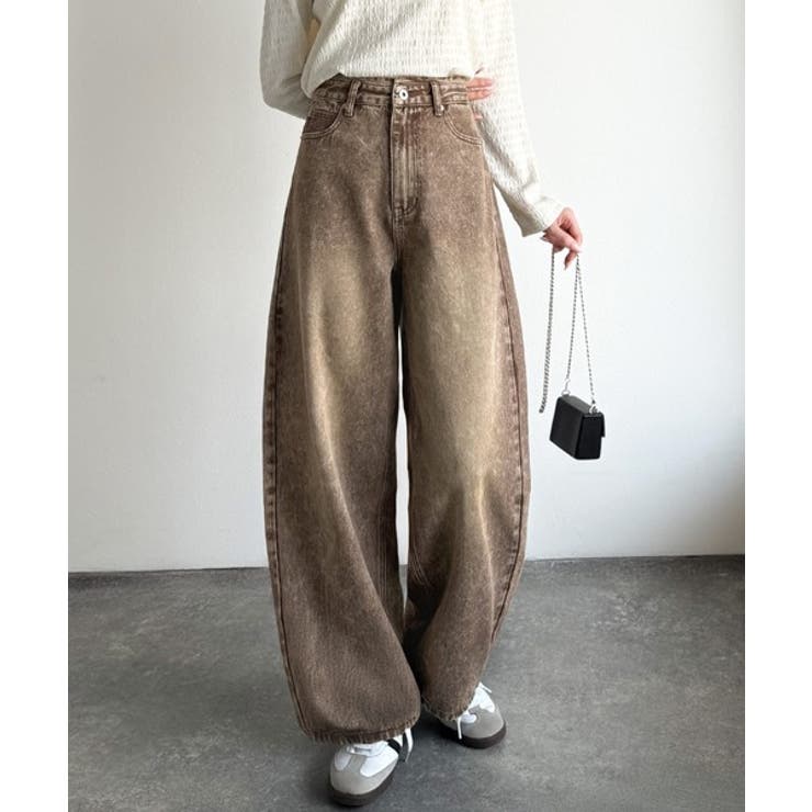 こなれ感抜群の1本。ゆったりシルエットカーブデニムエッグパンツ | Classical Elf  | 詳細画像7