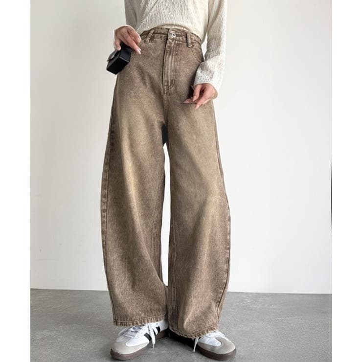 こなれ感抜群の1本。ゆったりシルエットカーブデニムエッグパンツ | Classical Elf  | 詳細画像8