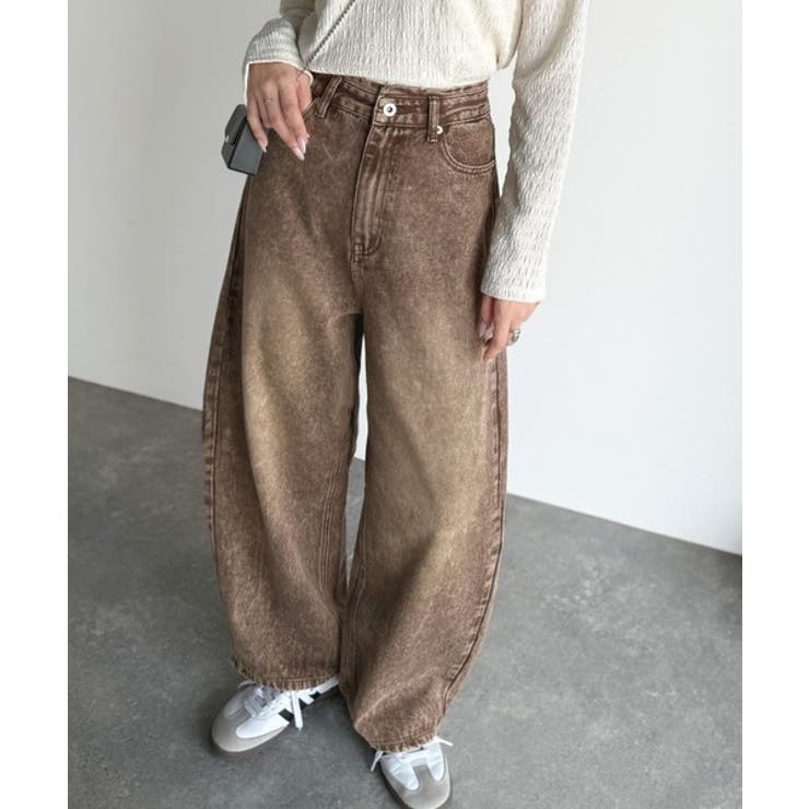 こなれ感抜群の1本。ゆったりシルエットカーブデニムエッグパンツ | Classical Elf  | 詳細画像11