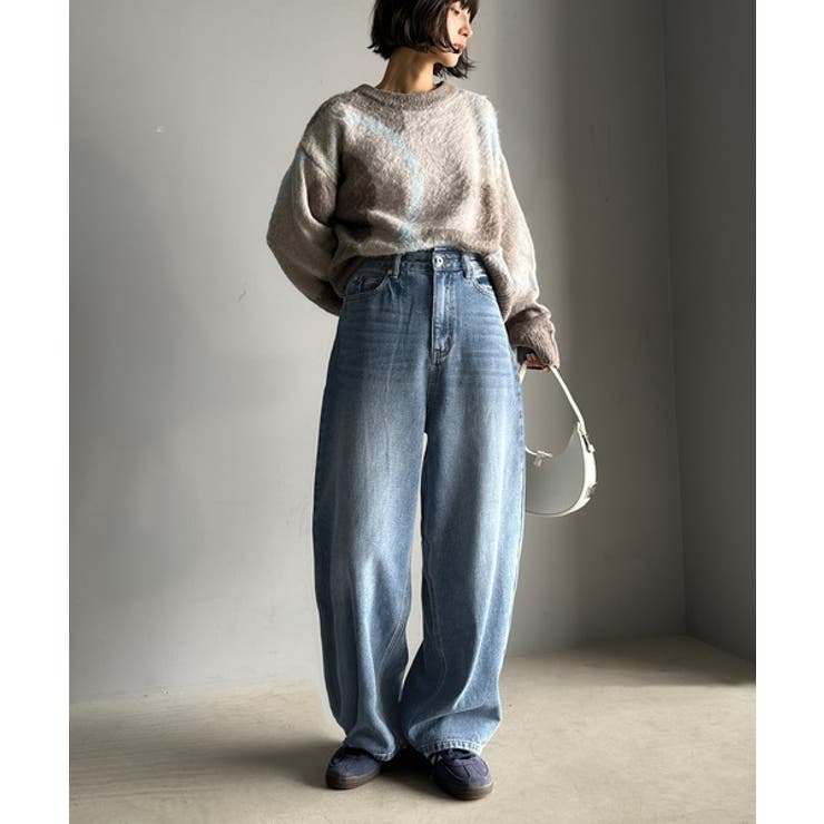 こなれ感抜群の1本。ゆったりシルエットカーブデニムエッグパンツ | Classical Elf  | 詳細画像16