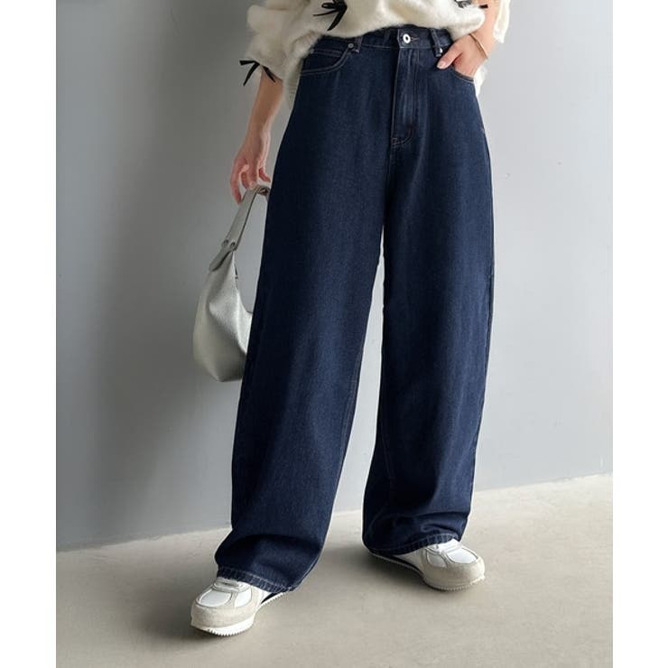 こなれ感抜群の1本。ゆったりシルエットカーブデニムエッグパンツ | Classical Elf  | 詳細画像18