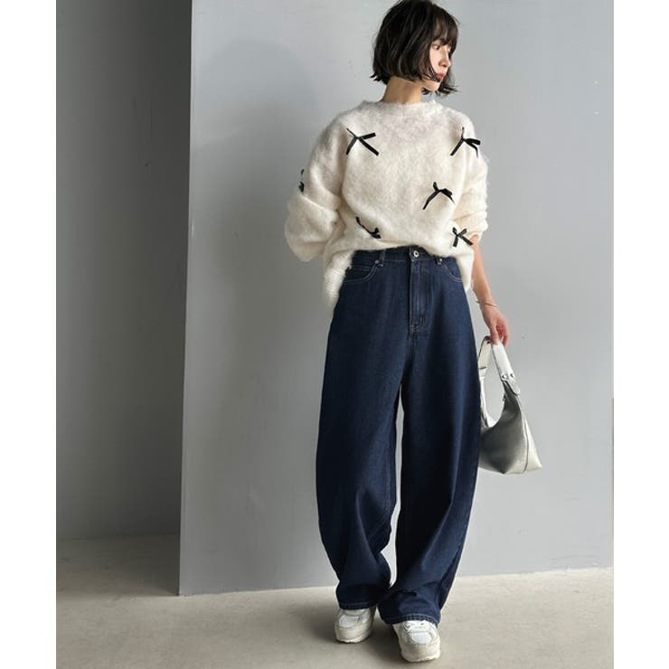 こなれ感抜群の1本。ゆったりシルエットカーブデニムエッグパンツ | Classical Elf  | 詳細画像19