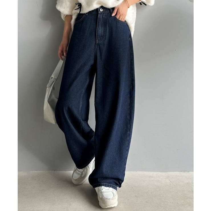 こなれ感抜群の1本。ゆったりシルエットカーブデニムエッグパンツ | Classical Elf  | 詳細画像20