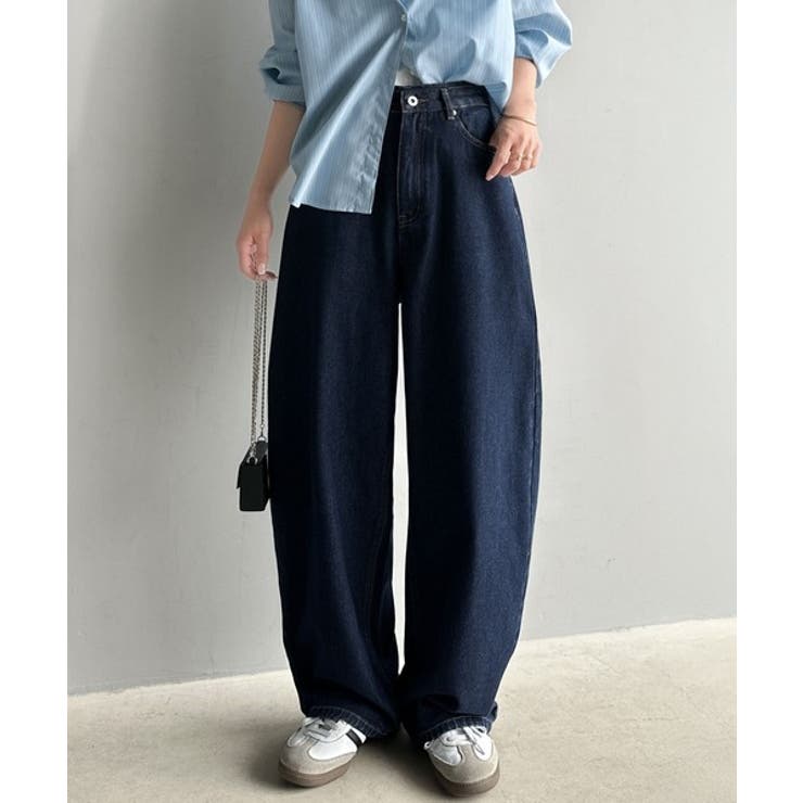 こなれ感抜群の1本。ゆったりシルエットカーブデニムエッグパンツ | Classical Elf  | 詳細画像21