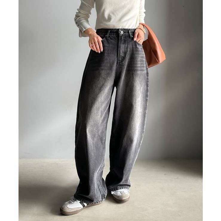 こなれ感抜群の1本。ゆったりシルエットカーブデニムエッグパンツ | Classical Elf  | 詳細画像2