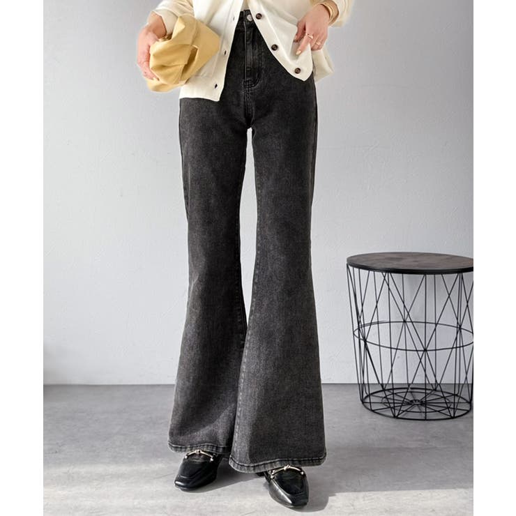 憧れ美脚のマストアイテム！フレアストレッチデニムパンツ | Classical Elf  | 詳細画像9 