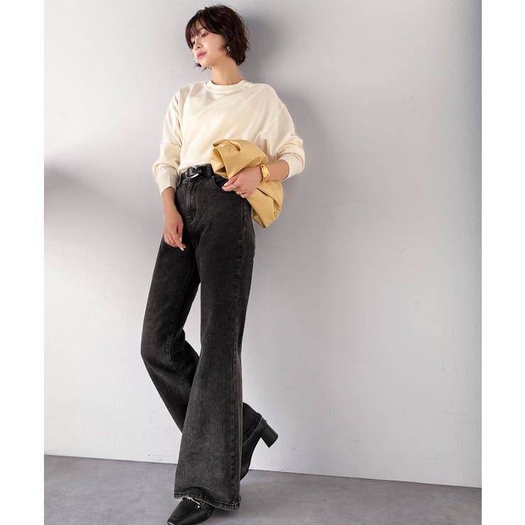 憧れ美脚のマストアイテム！フレアストレッチデニムパンツ | Classical Elf  | 詳細画像10 