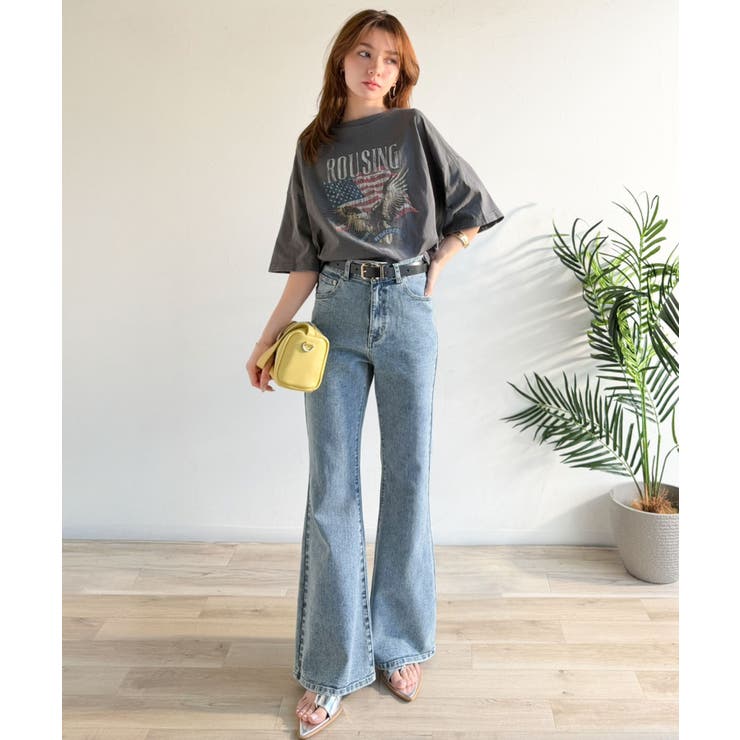 憧れ美脚のマストアイテム！フレアストレッチデニムパンツ | Classical Elf  | 詳細画像31 