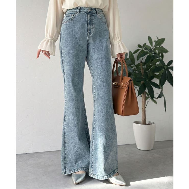 憧れ美脚のマストアイテム！フレアストレッチデニムパンツ | Classical Elf  | 詳細画像32 