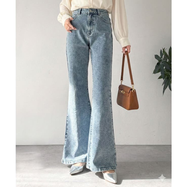 憧れ美脚のマストアイテム！フレアストレッチデニムパンツ | Classical Elf  | 詳細画像33 