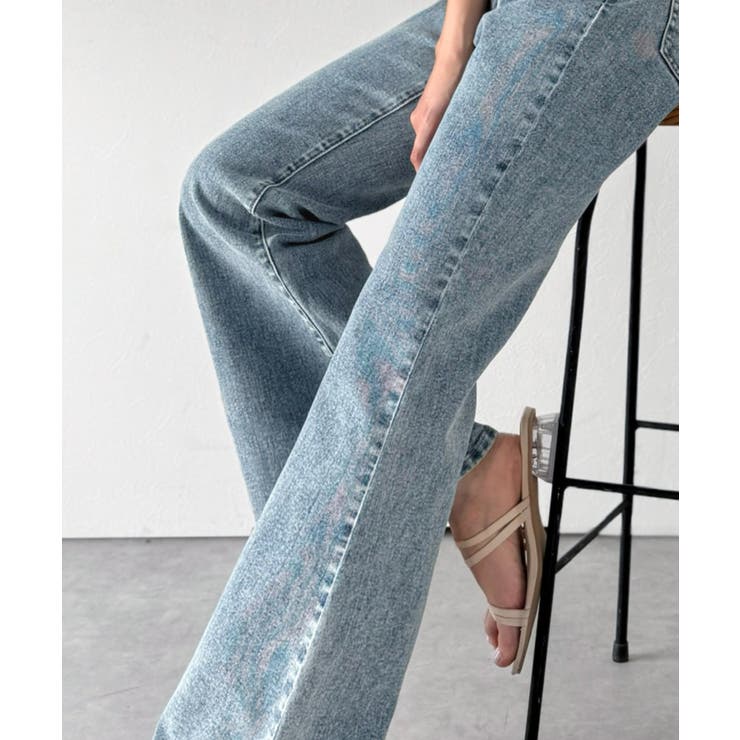 憧れ美脚のマストアイテム！フレアストレッチデニムパンツ | Classical Elf  | 詳細画像36 