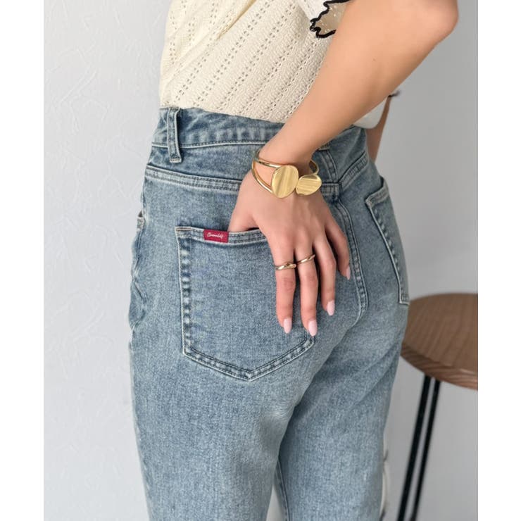 憧れ美脚のマストアイテム！フレアストレッチデニムパンツ | Classical Elf  | 詳細画像38 