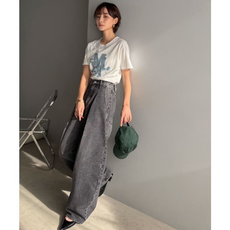 抜群のシルエットで、カバーしながらスタイルアップ♪カーブタックデニムパンツ | Classical Elf  | 詳細画像8 