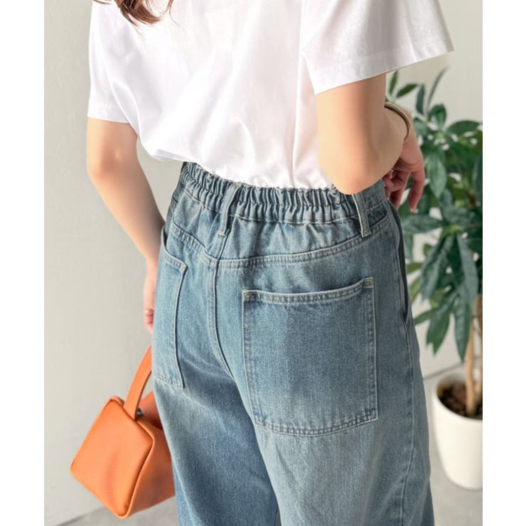 抜群のシルエットで、カバーしながらスタイルアップ♪カーブタックデニムパンツ | Classical Elf  | 詳細画像35 