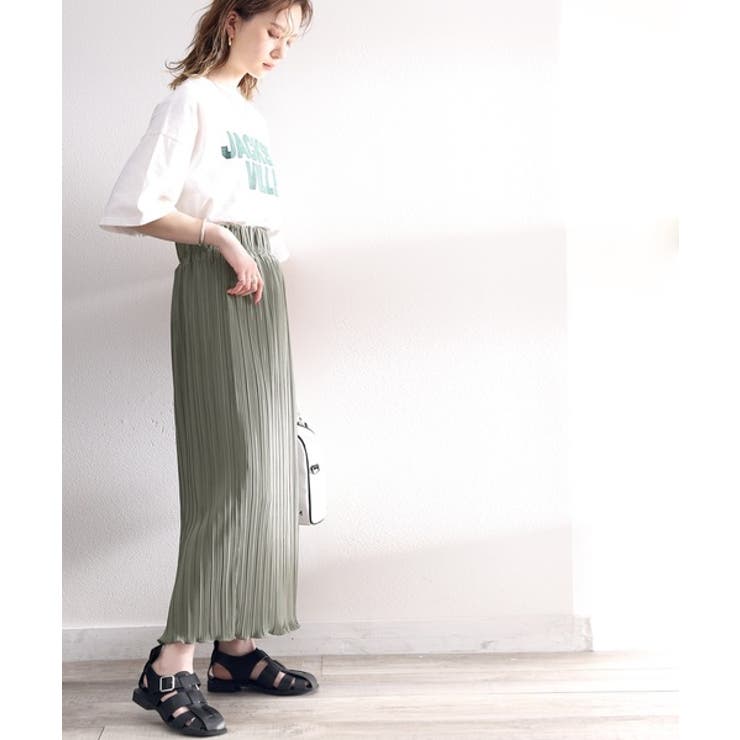 ms+ ideal》きらり揺らめく。メロープリーツタイトロング