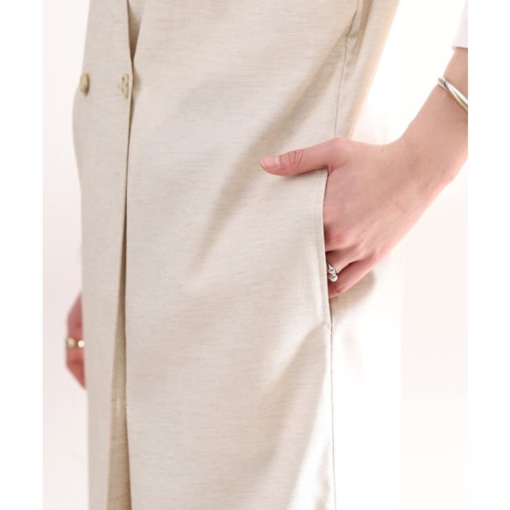 今年の指名買い！コットンリネンダブルボタンジャンパースカート | Classical Elf  | 詳細画像21 