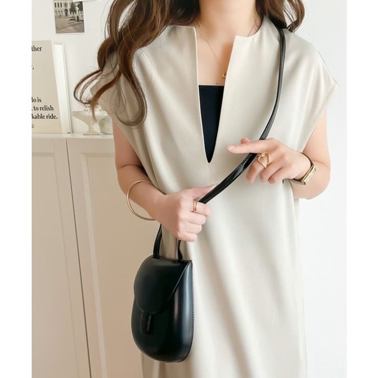 １枚で大大活躍。リネンライクカフタン調サイドスリットロングワンピース | Classical Elf  | 詳細画像18 