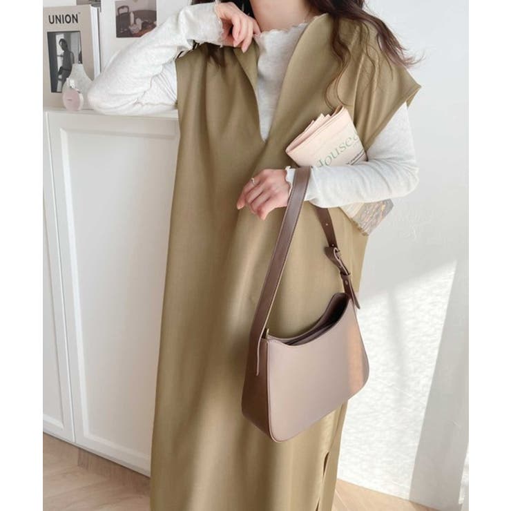 １枚で大大活躍。リネンライクカフタン調サイドスリットロングワンピース | Classical Elf  | 詳細画像30 