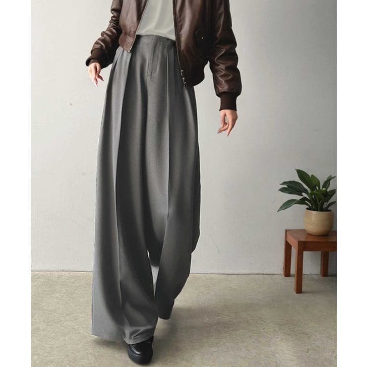 パンツ rara classicalelf スラックス パンツ さらっと美脚。細見え2
