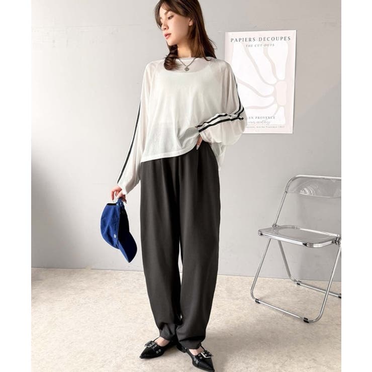 美しいシルエットと至福の履き心地。ウエストゴムポンチカーブパンツ | Classical Elf  | 詳細画像16 