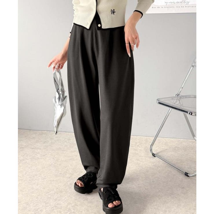 美しいシルエットと至福の履き心地。ウエストゴムポンチカーブパンツ | Classical Elf  | 詳細画像17 