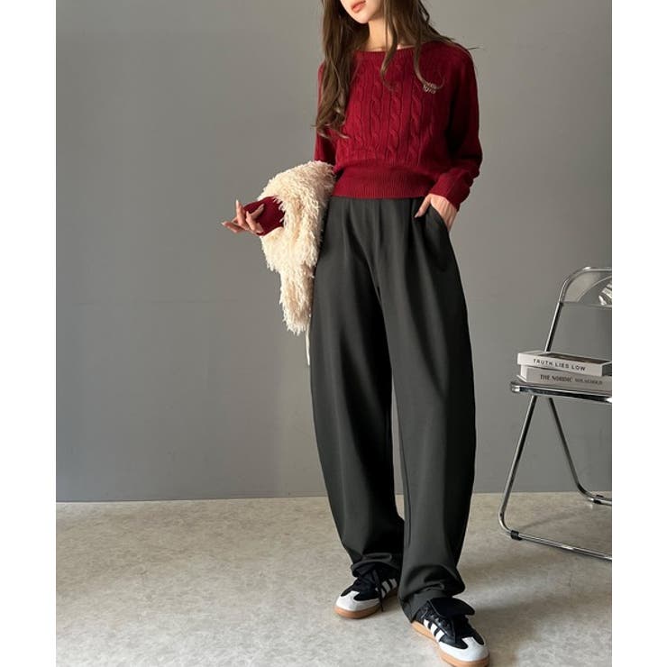 美しいシルエットと至福の履き心地。ウエストゴムポンチカーブパンツ | Classical Elf  | 詳細画像21 