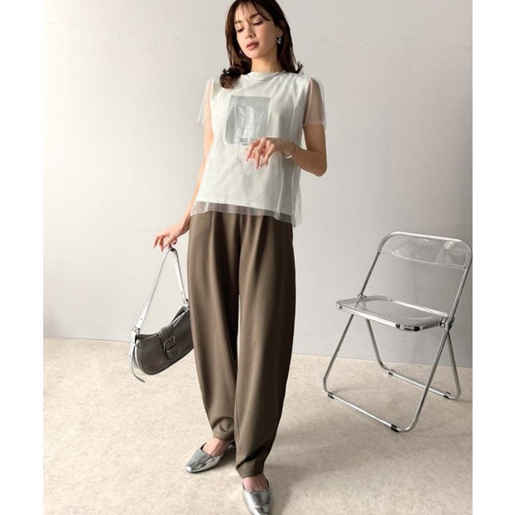 美しいシルエットと至福の履き心地。ウエストゴムポンチカーブパンツ | Classical Elf  | 詳細画像27 