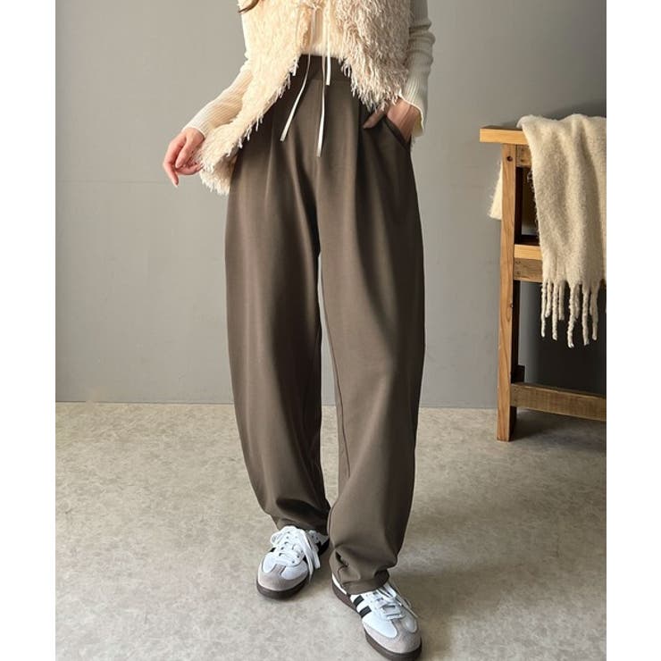 美しいシルエットと至福の履き心地。ウエストゴムポンチカーブパンツ | Classical Elf  | 詳細画像28 