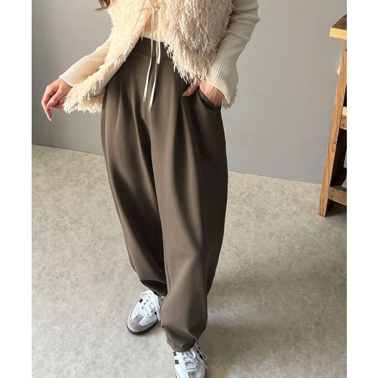 美しいシルエットと至福の履き心地。ウエストゴムポンチカーブパンツ | Classical Elf  | 詳細画像29 