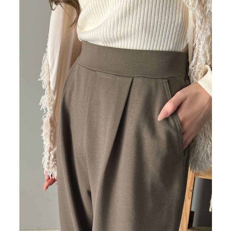 美しいシルエットと至福の履き心地。ウエストゴムポンチカーブパンツ | Classical Elf  | 詳細画像33 