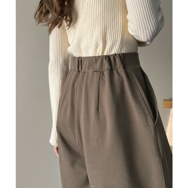 美しいシルエットと至福の履き心地。ウエストゴムポンチカーブパンツ | Classical Elf  | 詳細画像34 