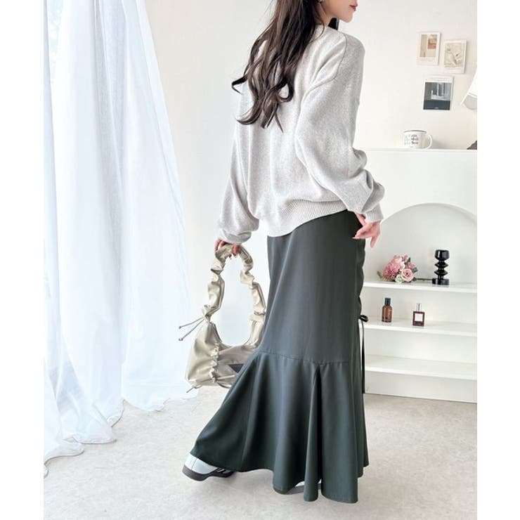 大人可愛い！愛され美ライン。シャーリングリボン使いマーメイドスカート（ロング丈） | Classical Elf  | 詳細画像22 