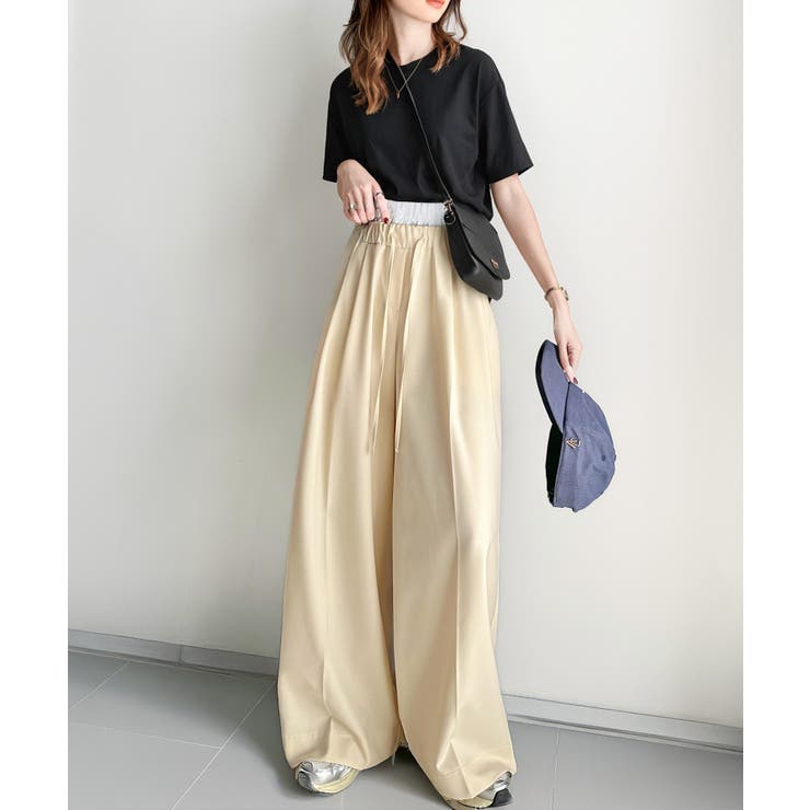 快適大人エレガントスタイル。Wウエストイージーパンツ | Classical Elf  | 詳細画像2 