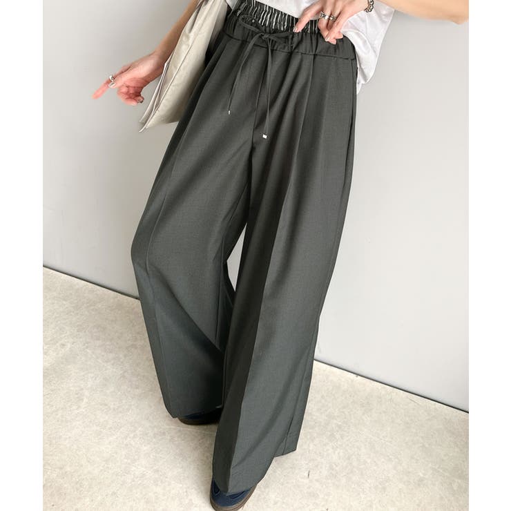 快適大人エレガントスタイル。Wウエストイージーパンツ | Classical Elf  | 詳細画像8 