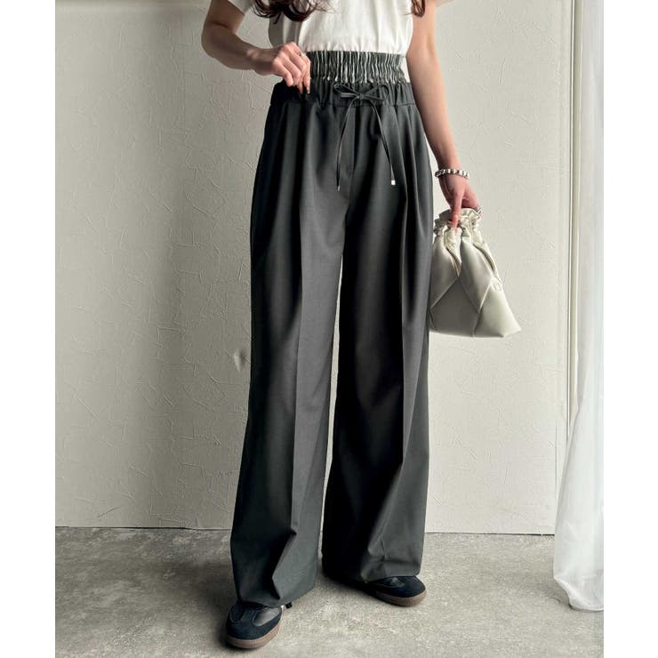 快適大人エレガントスタイル。Wウエストイージーパンツ | Classical Elf  | 詳細画像9 