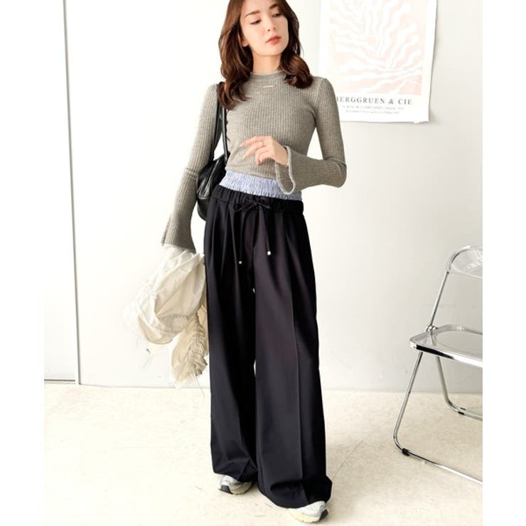 快適大人エレガントスタイル。Wウエストイージーパンツ | Classical Elf  | 詳細画像22 