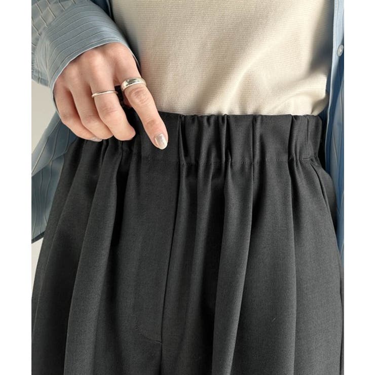 大人のこなれ感を演出。ツイルハイウエスト2タックワイドスラックスパンツ | Classical Elf  | 詳細画像31 